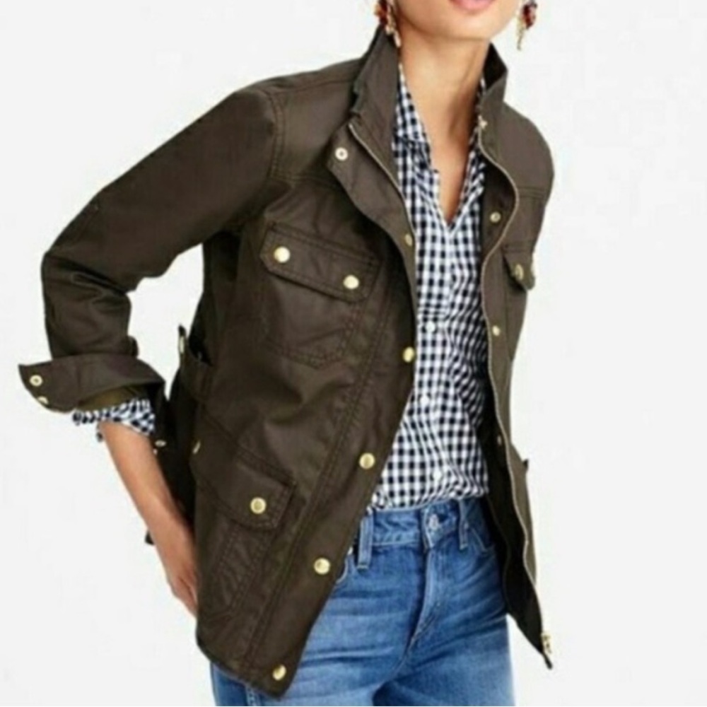 J. Crew | Olive Green Relaxed Boyfriend Field Jacket Size XS